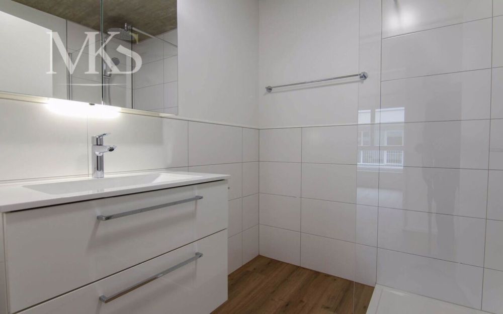 Geräumige 5.5 Zimmer Neubau Wohnung in Visp (140 m2 mit 34 m2 Balkon) - Badezimmer klein