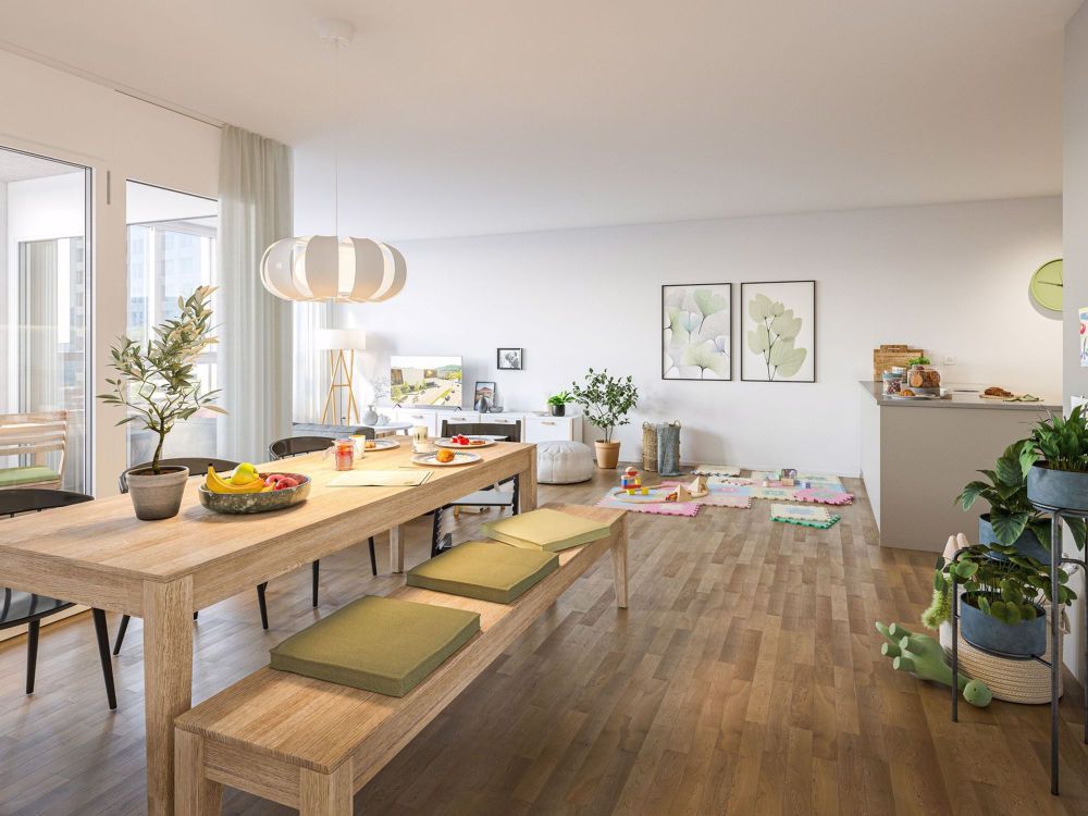 3.5-Zimmer-Wohnung mit Parkplatz im Tivoli Garten - Bild 1