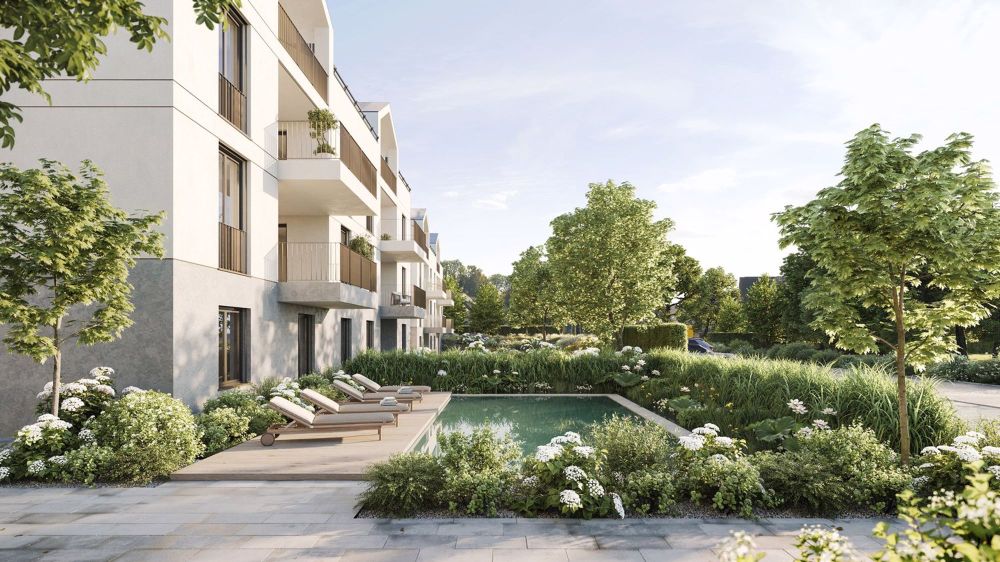 Erstbezug: 3.5-Zimmer-Gartenwohnung mit Terrasse und Schwimmteich - Bild 2