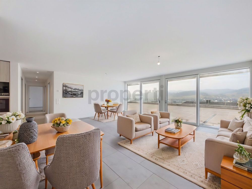 Exklusive Terrassenwohnung mit Panoramablick in Füllinsdorf - Image 1