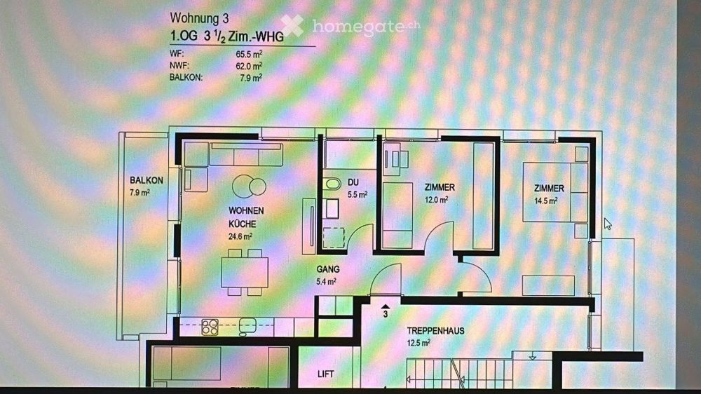 Moderne 3.5-Zimmer-Wohnung mit Balkon in Altstätten SG - Bild 7