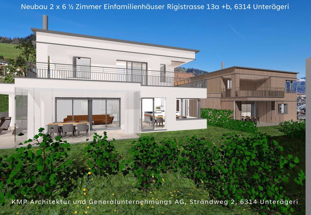 Zwei moderne 6 ½ Zimmer Einfamilienhäuser an ruhiger und sonniger Lage mit Ausblick - Bild 1