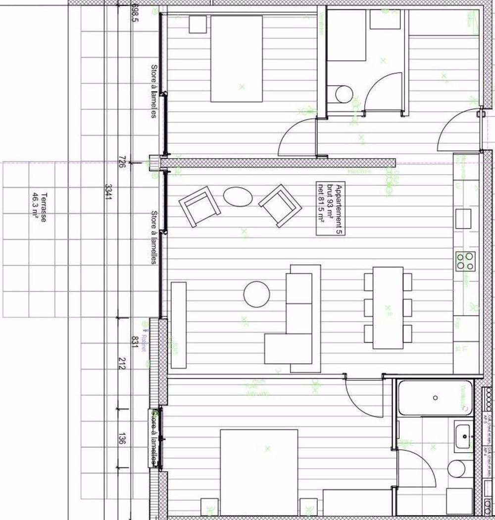NEUE 3.5-ZIMMER-WOHNUNGEN IN SIERRE - Appartement No 38 Sud au Rez