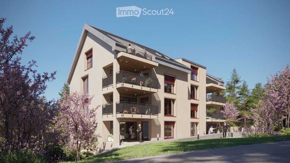 Moderne 3.5-Zimmer-Neubau-Wohnung mit Balkon in Bubikon - Bild 1