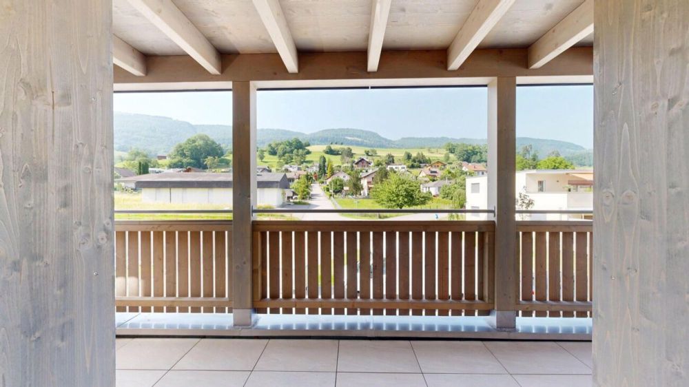 Sonnige 4.5-Zimmer-Wohnung mit zwei Bädern – ideal für Familien - Fernsicht Balkon (OST)