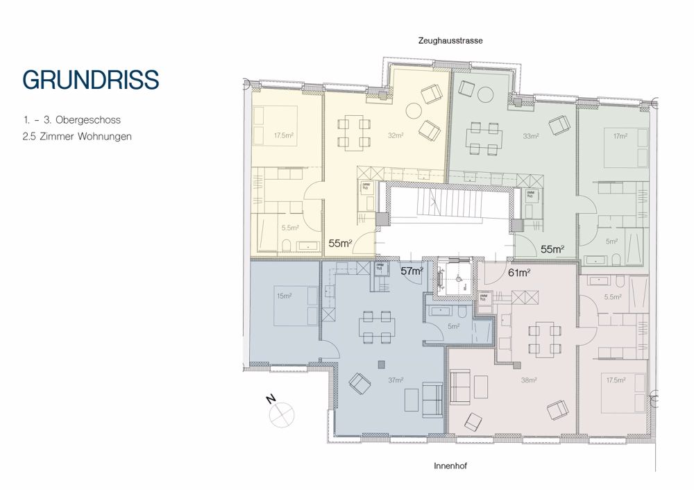 Neubau-Erstvermietung: Hochwertige 2.5 Zimmer Wohnungen in direkter Nähe zum Hauptbahnhof - Bild 6
