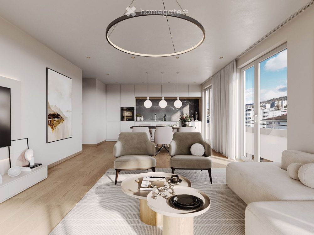 Moderne 3.5-Zimmer-Attikawohnung mit atemberaubendem Ausblick in Wil - Bild 2