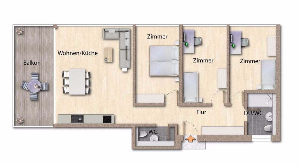 Charmante und helle 4.5 Zimmer-Wohnung - Bild 10