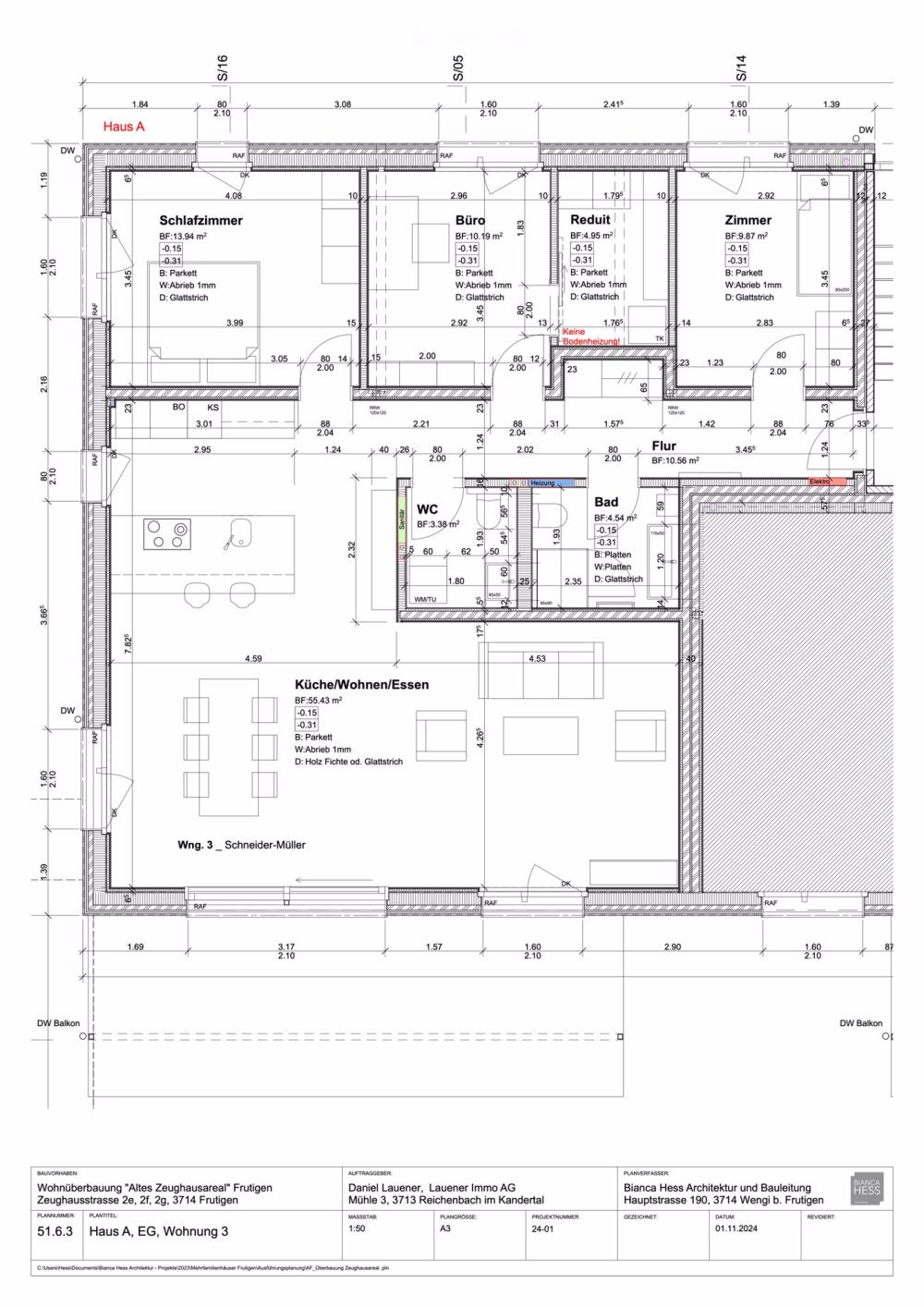 Traumhafte 4.5 -Zimmer Wohnung im Erdgeschoss, zentrale Lage mit hohem Ausbaustandard - Erstbezug - Bild 5