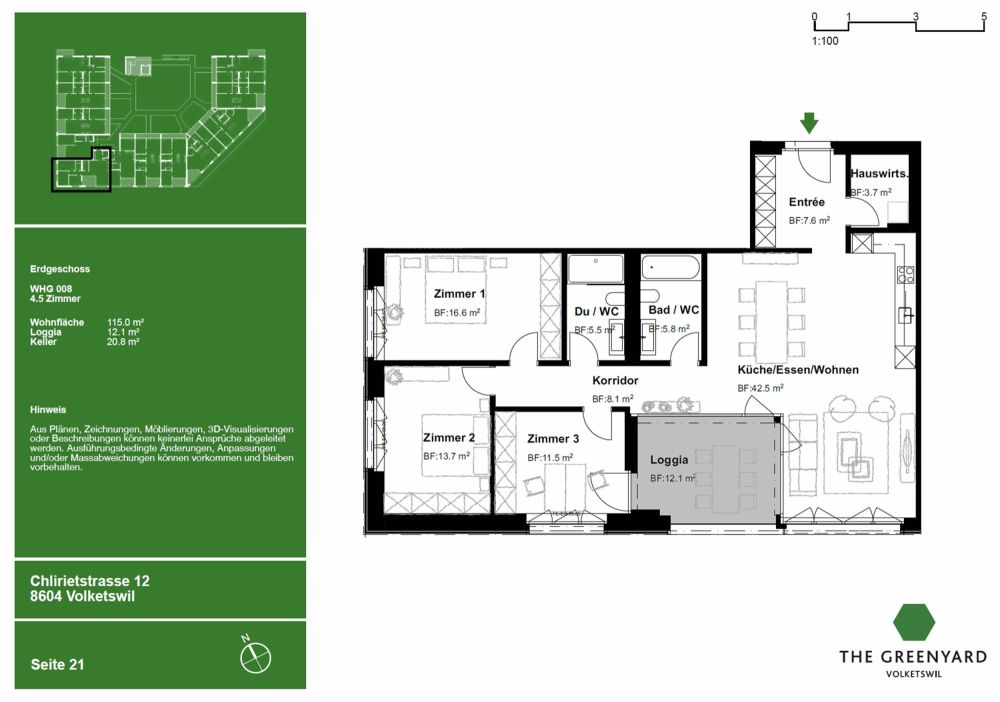 4.5 Zimmer Wohnung - Bild 9