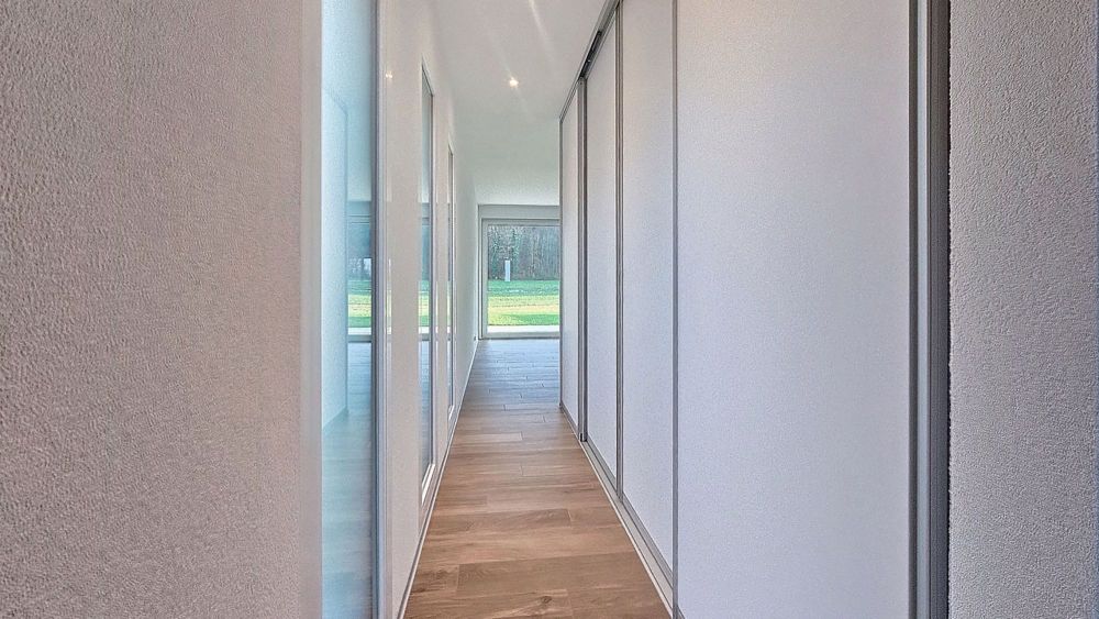 2 neue Villen mit 5 Zimmern zur Miete in Domdidier / FR (Villen E und F) - Garde-robe - rez