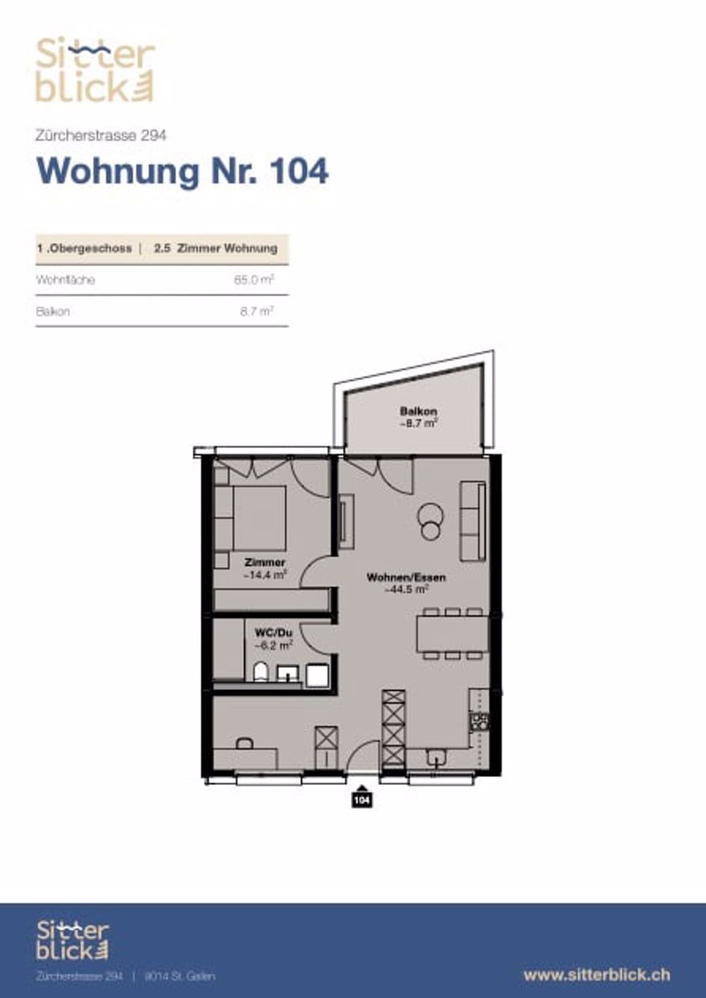 2.5 Neubauwohnung im Westen der Stadt - Bild 5