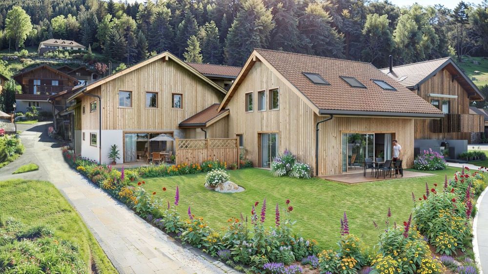Maisons villageoises de standing à Fenalet-sur-Bex - Extérieur_Maison 1 / Außen_Haus 1 / Exterior_House 1