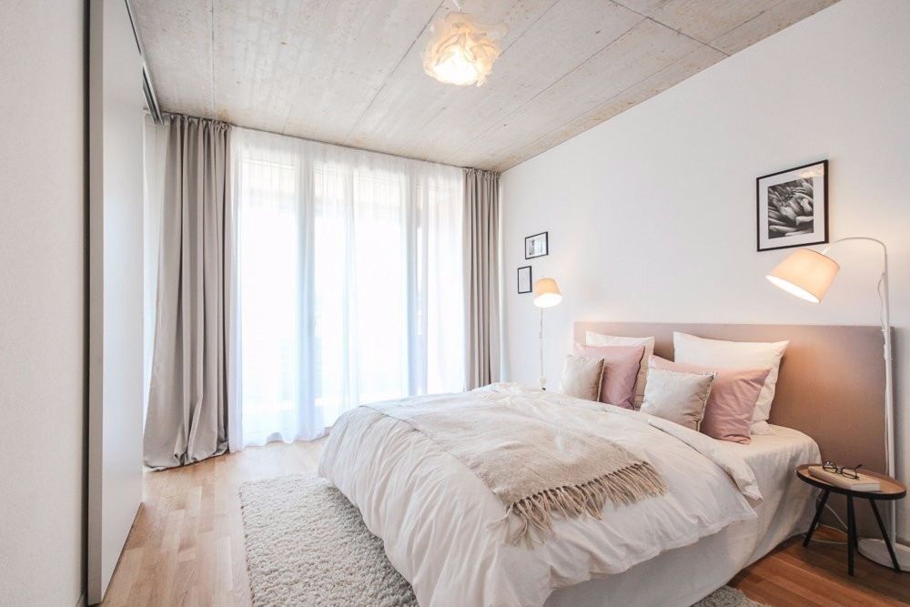 Erstbezug: Moderne 2.5-Zimmer Wohnung mit Balkon - Beispiel Schlafzimmer