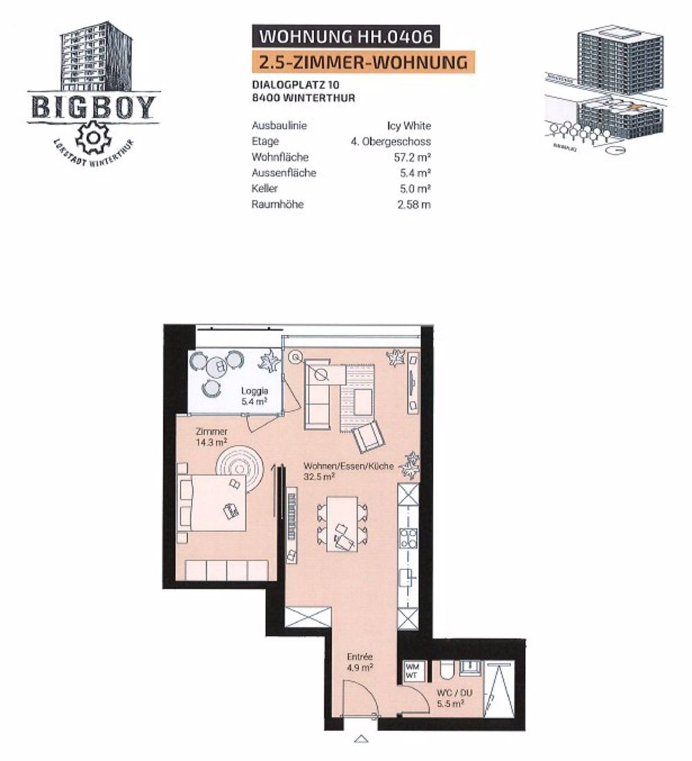 Moderne 2.5-Zimmerwohnung in der Lokstadt - Bild 8