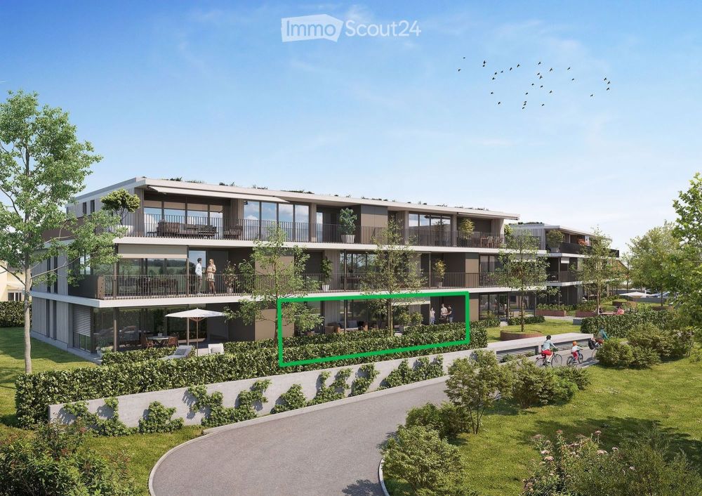 Moderne 3.5-Zimmer-Neubau-Wohnung mit Terrasse und Grünblick in Niederbipp - Bild 1
