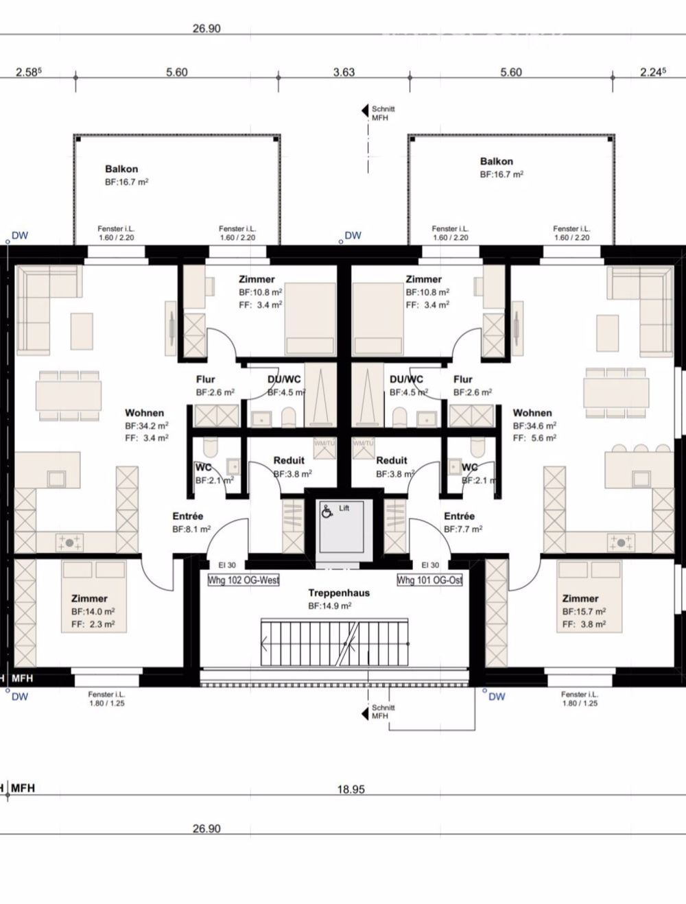 Moderne 3.5-Zimmer-Neubau-Wohnung mit Terrasse in Amlikon-Bissegg - Bild 2