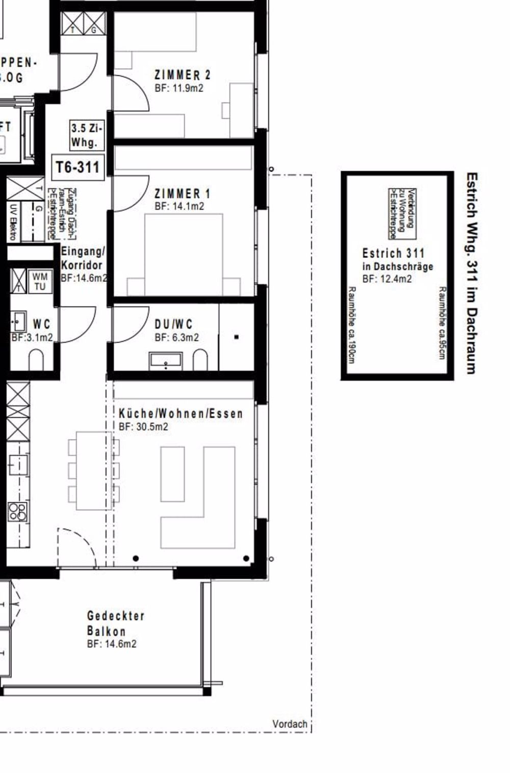 Grosszügige 3.5-Zimmerwohnung "ännet em Dorfbach" - Bild 6