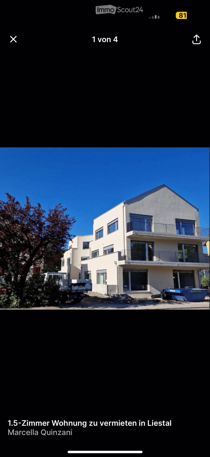 Moderne 1.5-Zimmer-Wohnung in Liestal - Neubau mit Komfort - Bild 1