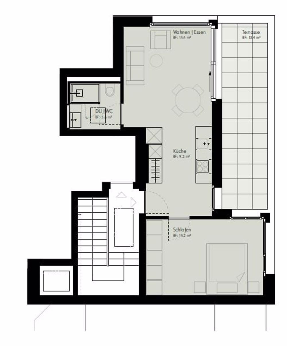ERSTVERMIETUNG: Wohnung mit Terrasse und Fernsicht im 6. OG, mitten in Zürich - Bild 12
