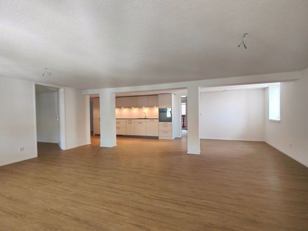 modern Wohnen im frisch sanierten Riegelhaus - Wohnzimmer_