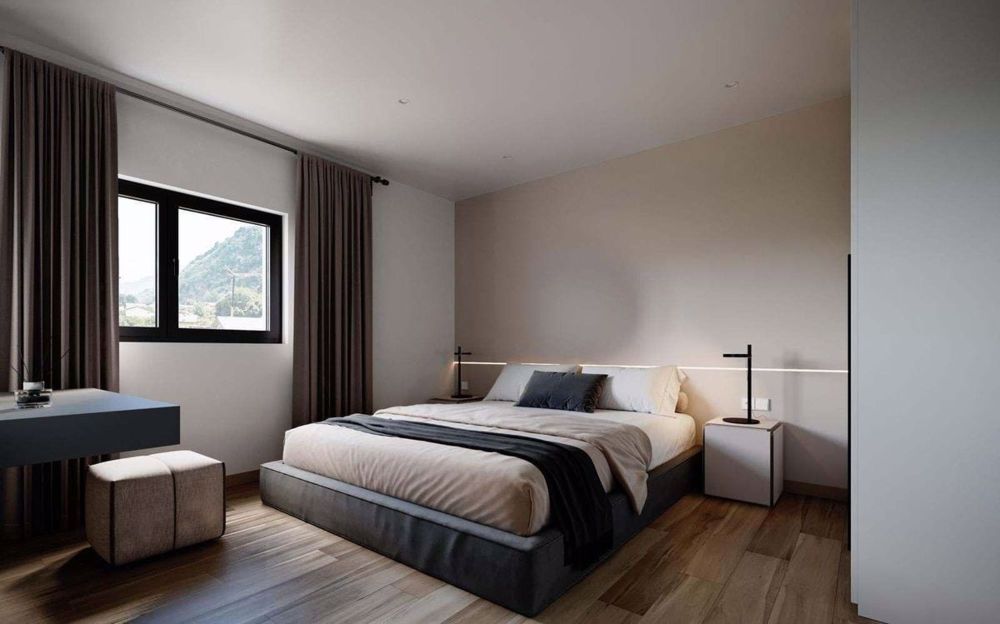 Zu vermieten - Neues Minergie-Appartement 2.5 Zimmer mit großem Balkon und Innengarage in Aproz (Residenz The Cube) - Chambre