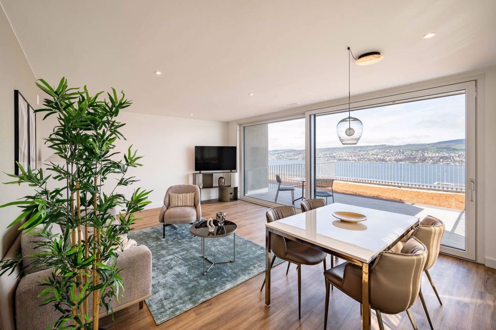 Apartments mit Designer Möblierung und voller Seesicht in Horgen/Zürich/Zug/Pfäffikon. - Bild 1