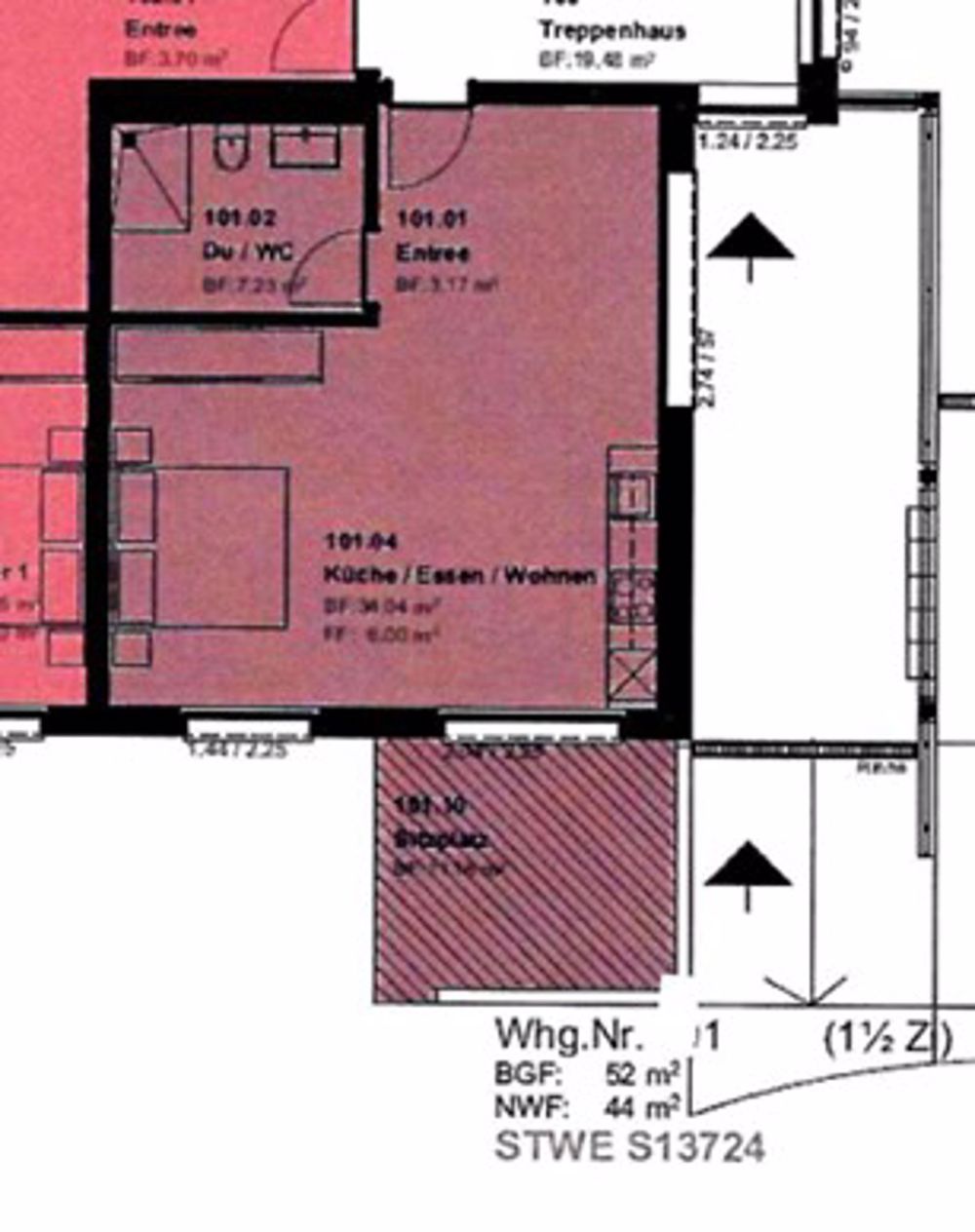 Erstbezug Neubau Studio im Erdgeschoss WHG1 - 6