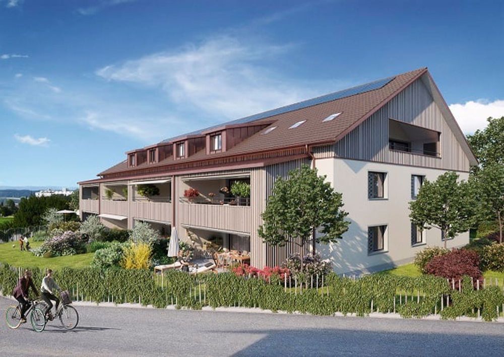 moderne Erdgeschosswohnung mit grossem Sitzplatz - Ansicht