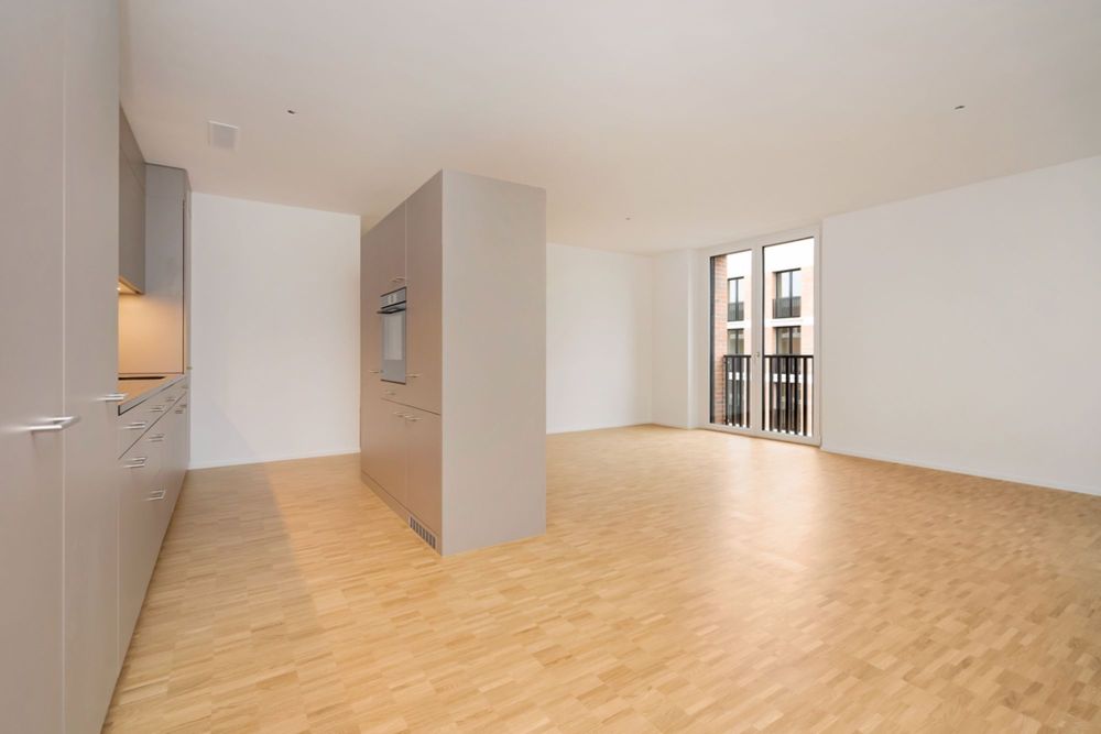 Grosszügige 4.5 Zimmerneubauwohnung in Bahnhofsnähe! - Küche - Wohnzimmer