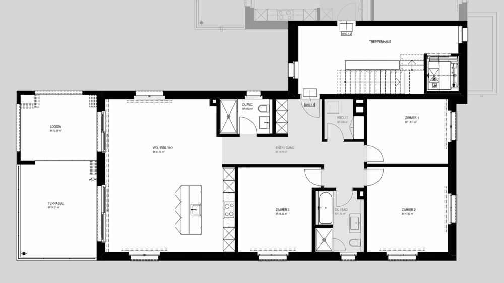 Erstvermietung grosszügige 4.5-Zimmer-Wohnung an bevorzugter Hanglage - Bild 5