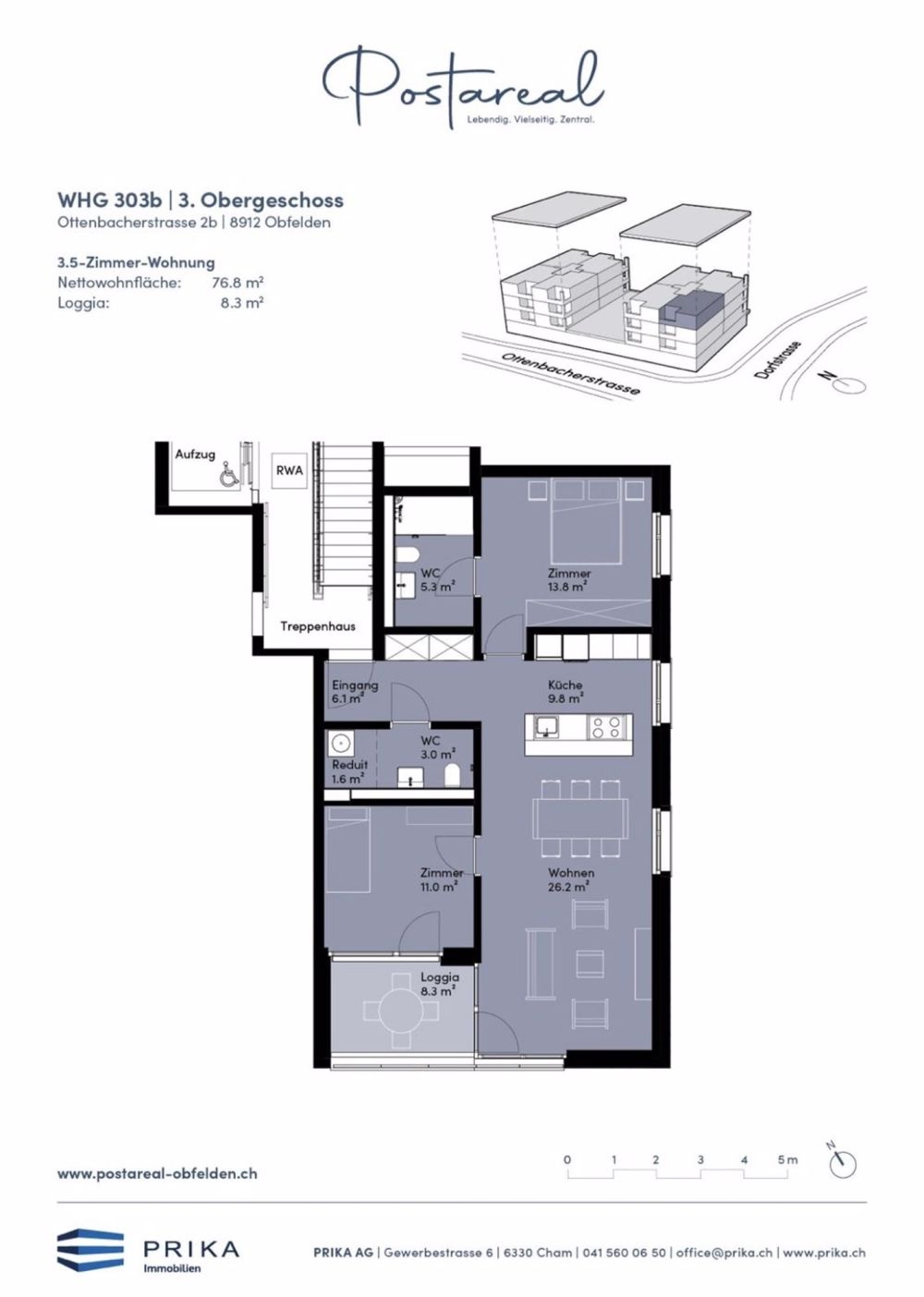 3 ½ Zimmer-Wohnung in Obfelden mieten - Bild 3