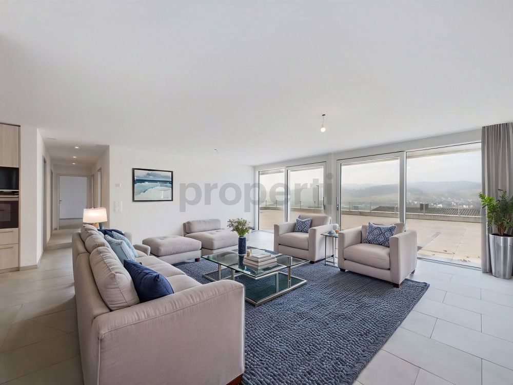 Exklusive Terrassenwohnung mit Panoramablick in Füllinsdorf - Image 1