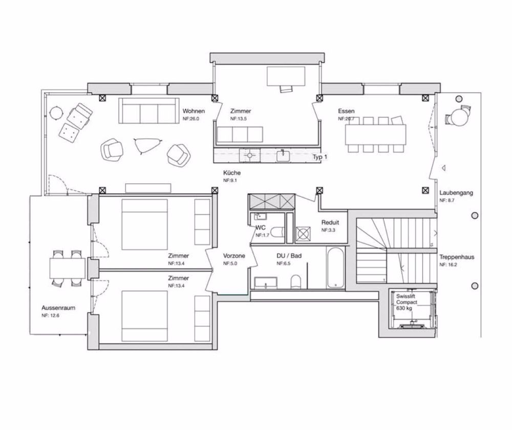 Termen - Neubau/Erstbezug - 4.5 Zimmerwohnung zu vermieten - Bild 2