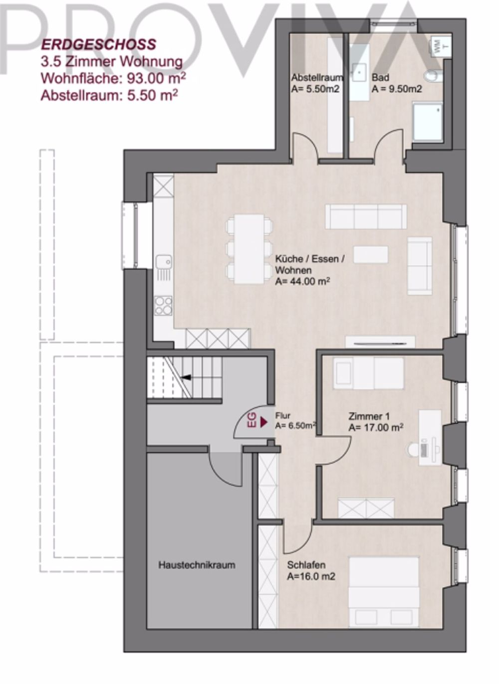 Im Zentrum mit grosser Terrasse - Neubau - Bild 6
