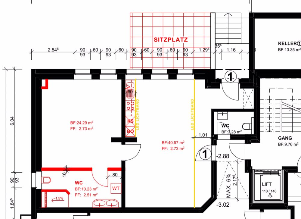 grosse, moderne 2.5-Zimmer-Wohnung mit Lift und eigenem Waschturm - Bild 8