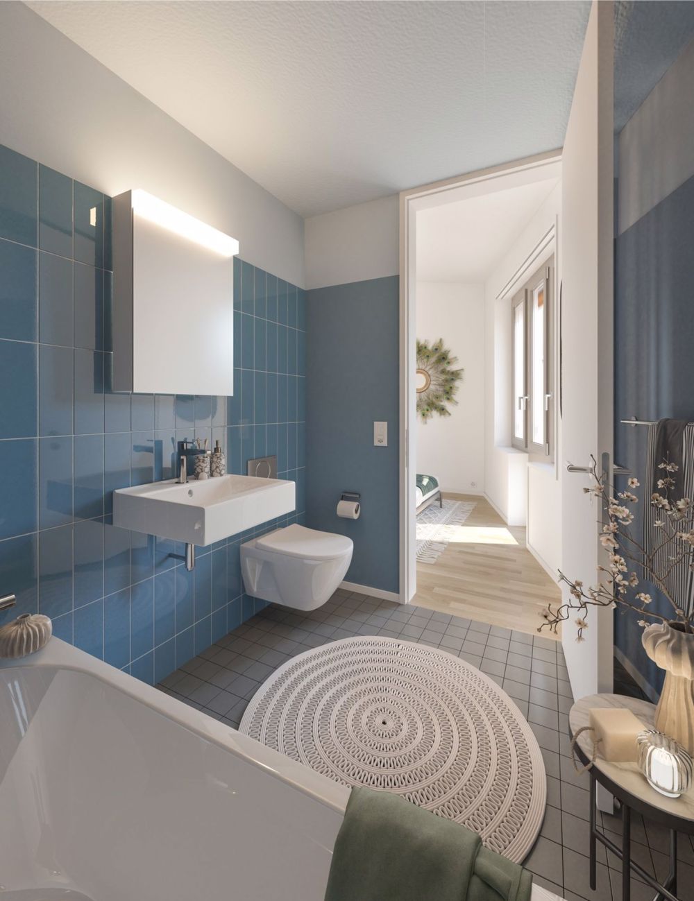 Erstvermietung stilvoller Neubauwohnungen - Badezimmer
