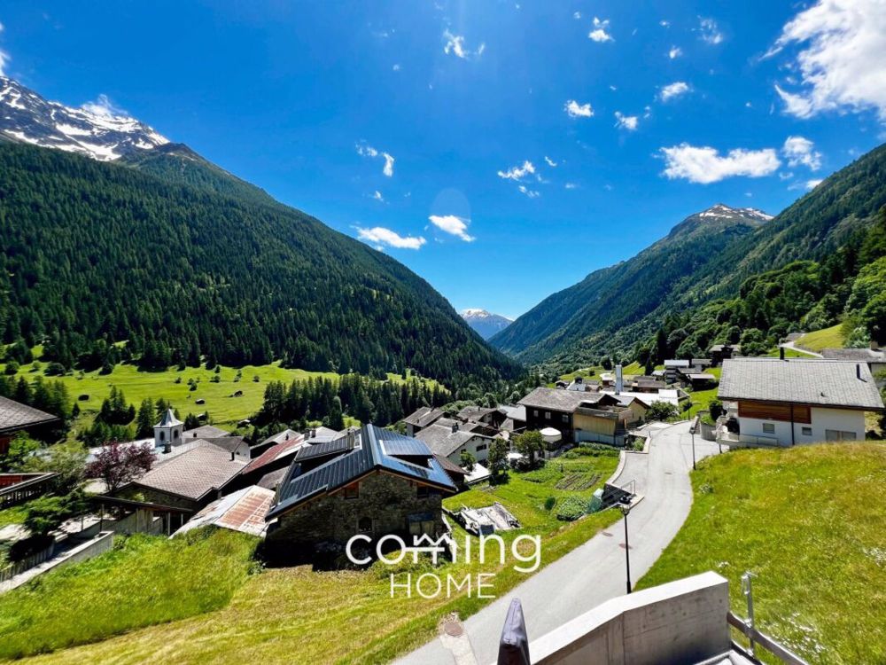 Nachhaltig wohnen in Ferden - Vollholzhaus zur Miete mit Alpenblick - Bild 9