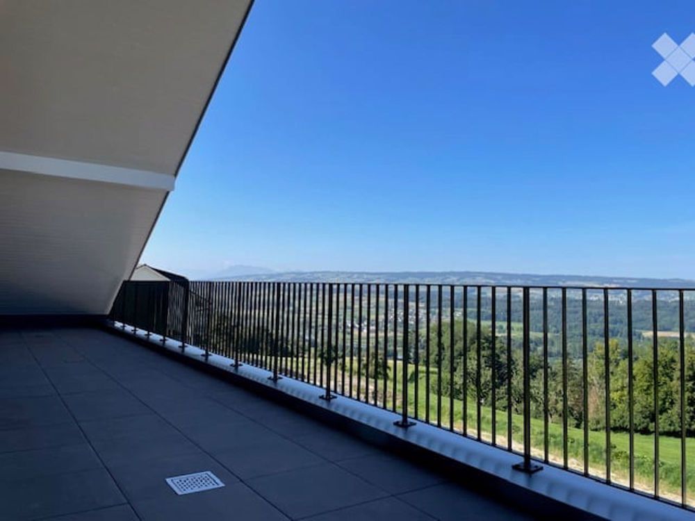 traumhafte Aussicht, Abendsonne, an Landwirtschaftszone, grosser Balkon - Bild 5
