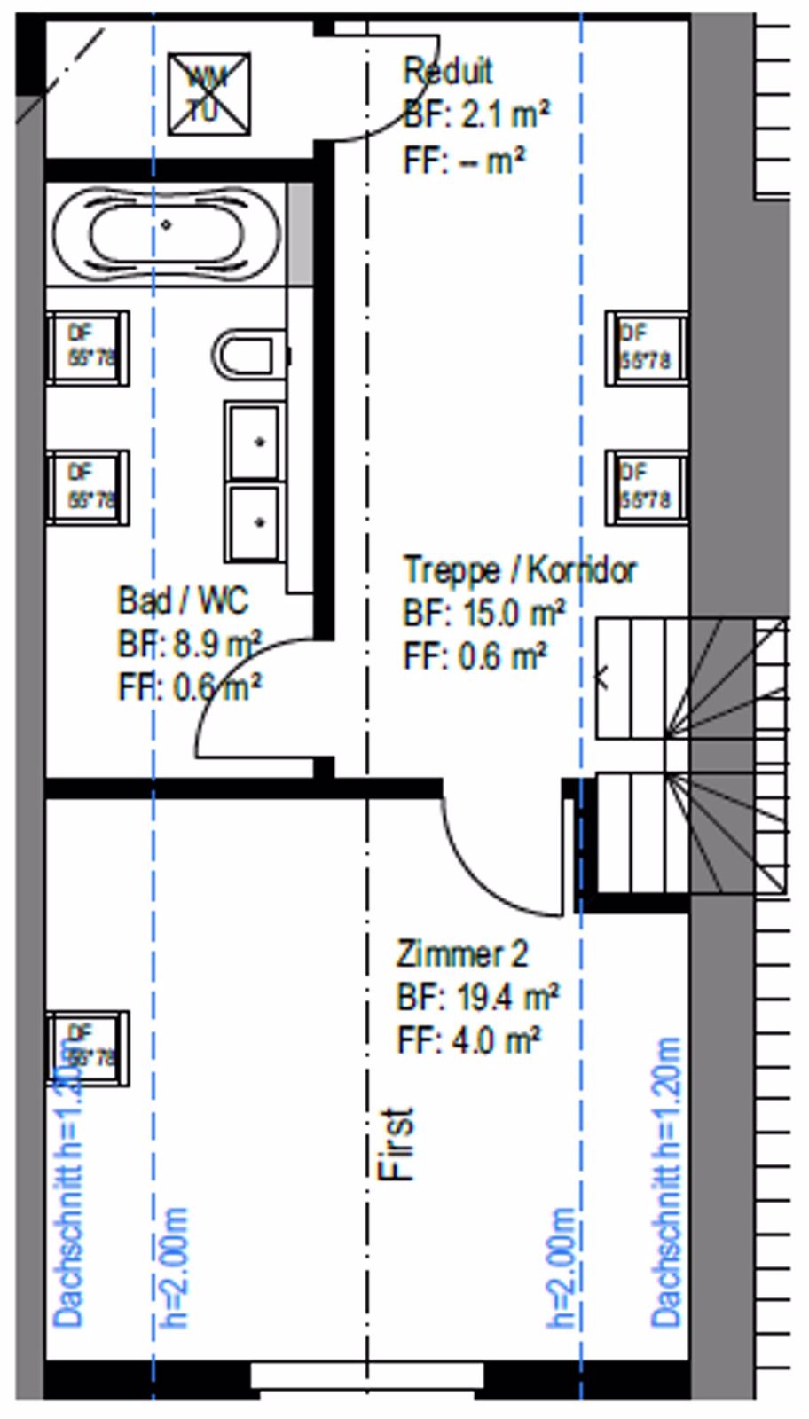 Erstvermietung: Exklusive 3.5-Zimmer-Maisonette im Dachgeschoss – Wohnen über zwei Etagen - Bild 3