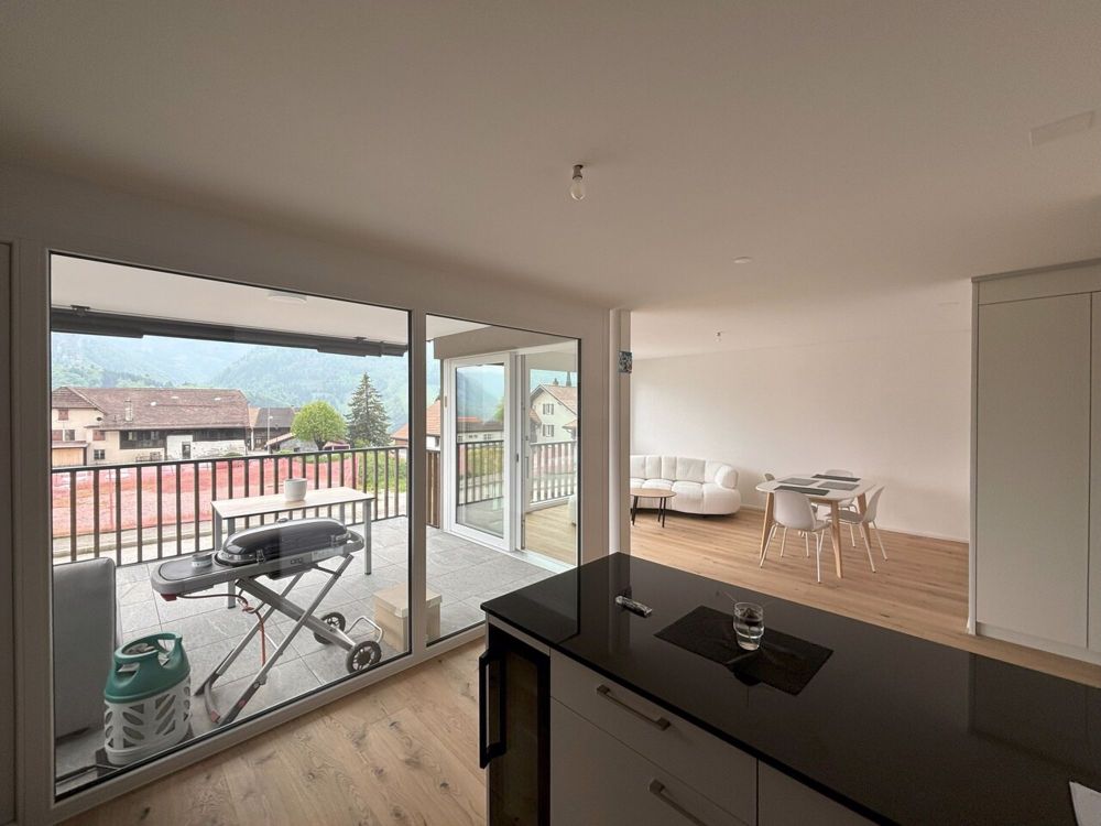 Crésuz - Neues möbliertes oder unmöbliertes Apartment mit schöner Aussicht - Bild 5