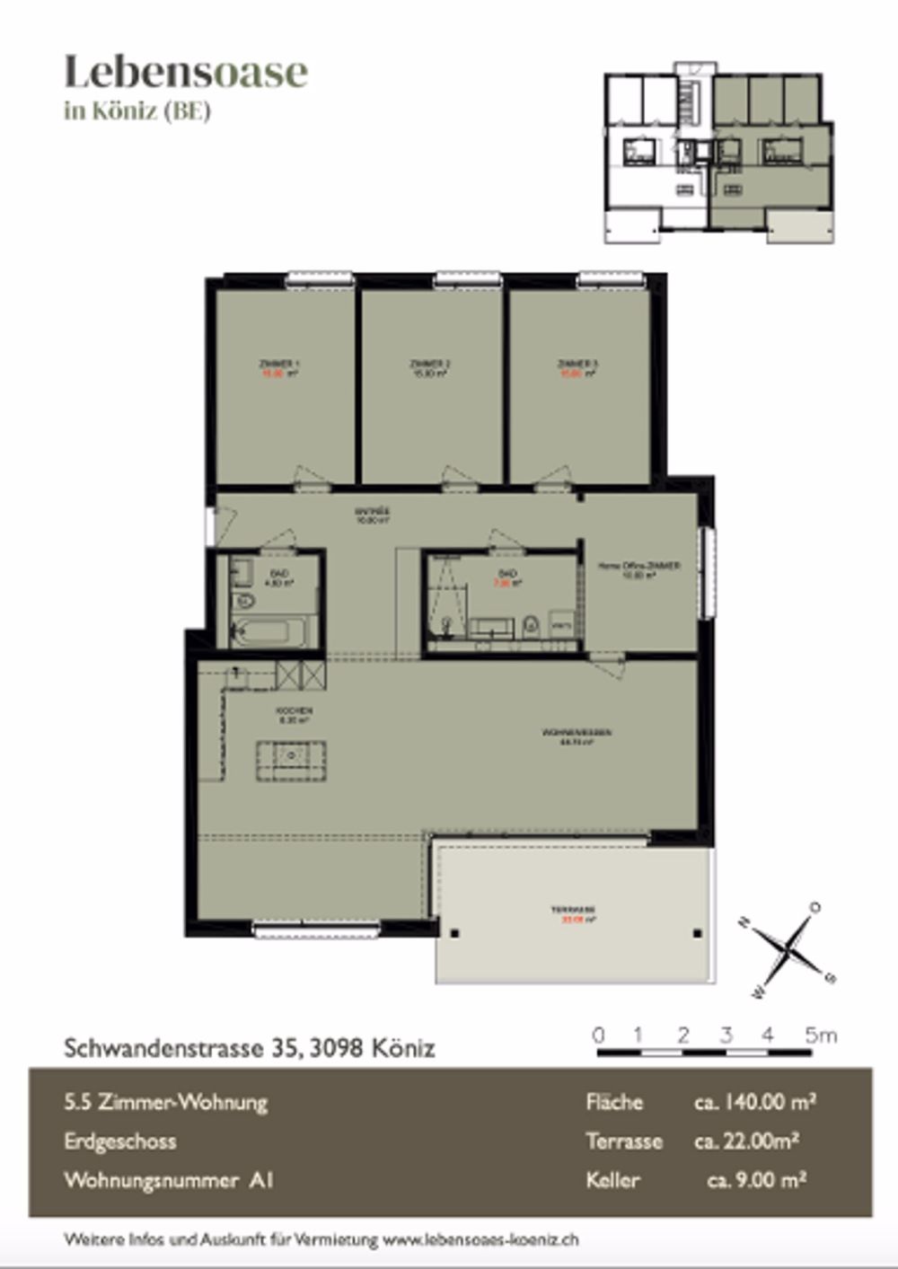 5 ½ Zimmer-Wohnung in Köniz mieten - Bild 2