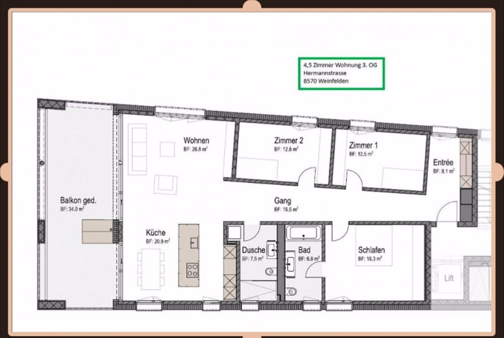 Neubau Wohnung mit Säntis Blick - Bild 3