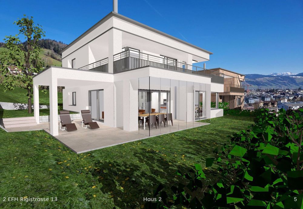 Zwei moderne 6 ½ Zimmer Einfamilienhäuser an ruhiger und sonniger Lage mit Ausblick - Bild 4