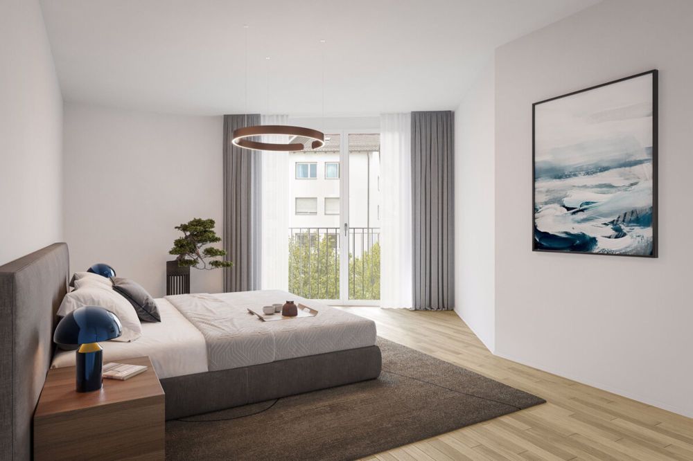 Erstvermietung: stilvolle Wohnungen im Dorfkern - Schlafzimmer