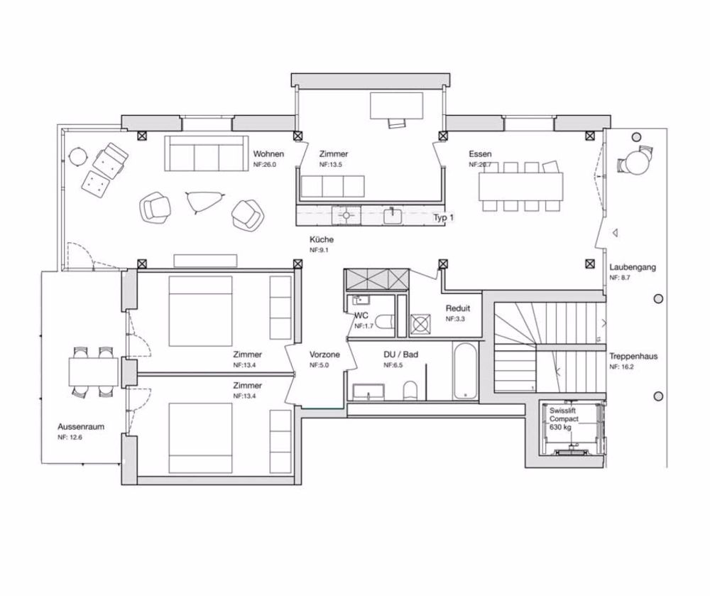 Neubau/Erstbezug - 4.5 Zimmerwohnung zu vermieten - Bild 2