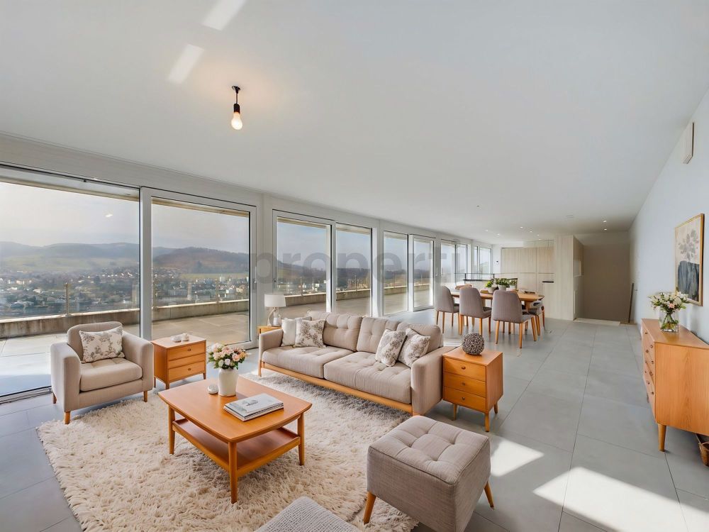 Exklusive Terrassenwohnung mit Panoramablick in Füllinsdorf - Image 1