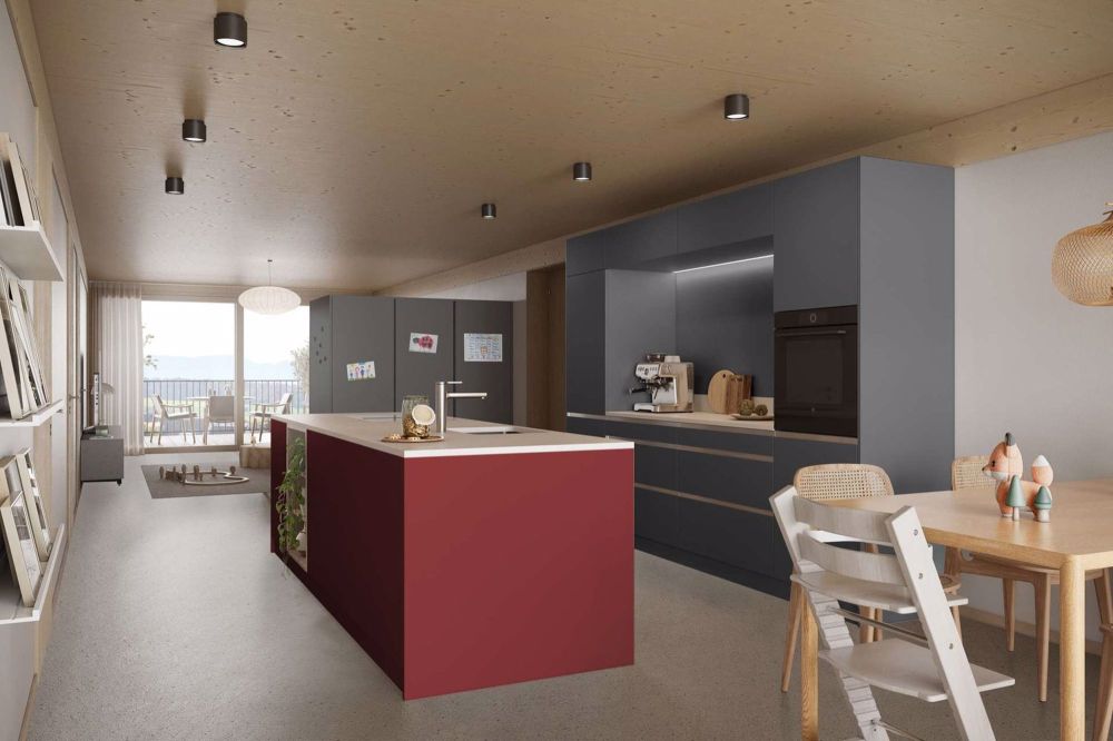 Neubauprojekt 5.5-Zimmerwohnungen im Dorfzentrum von Zumikon - Küche Hanna a