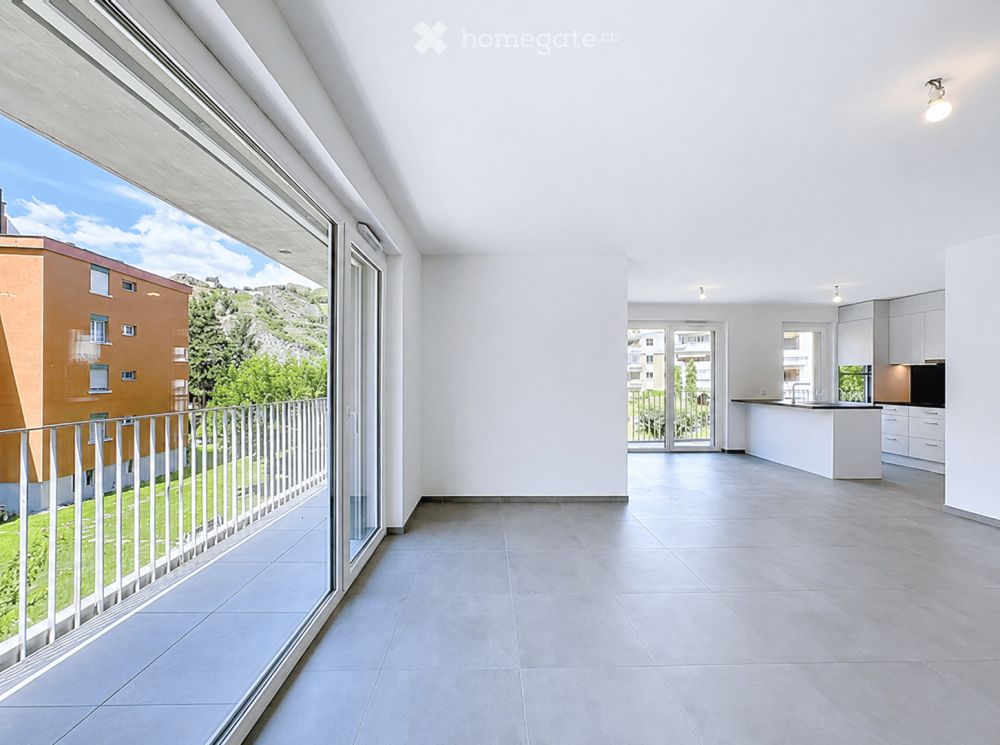 Appartement neuf et lumineux de 3,5 pièces avec balcon et parking à Sion – Promenade du Canal 69 - Bild 2