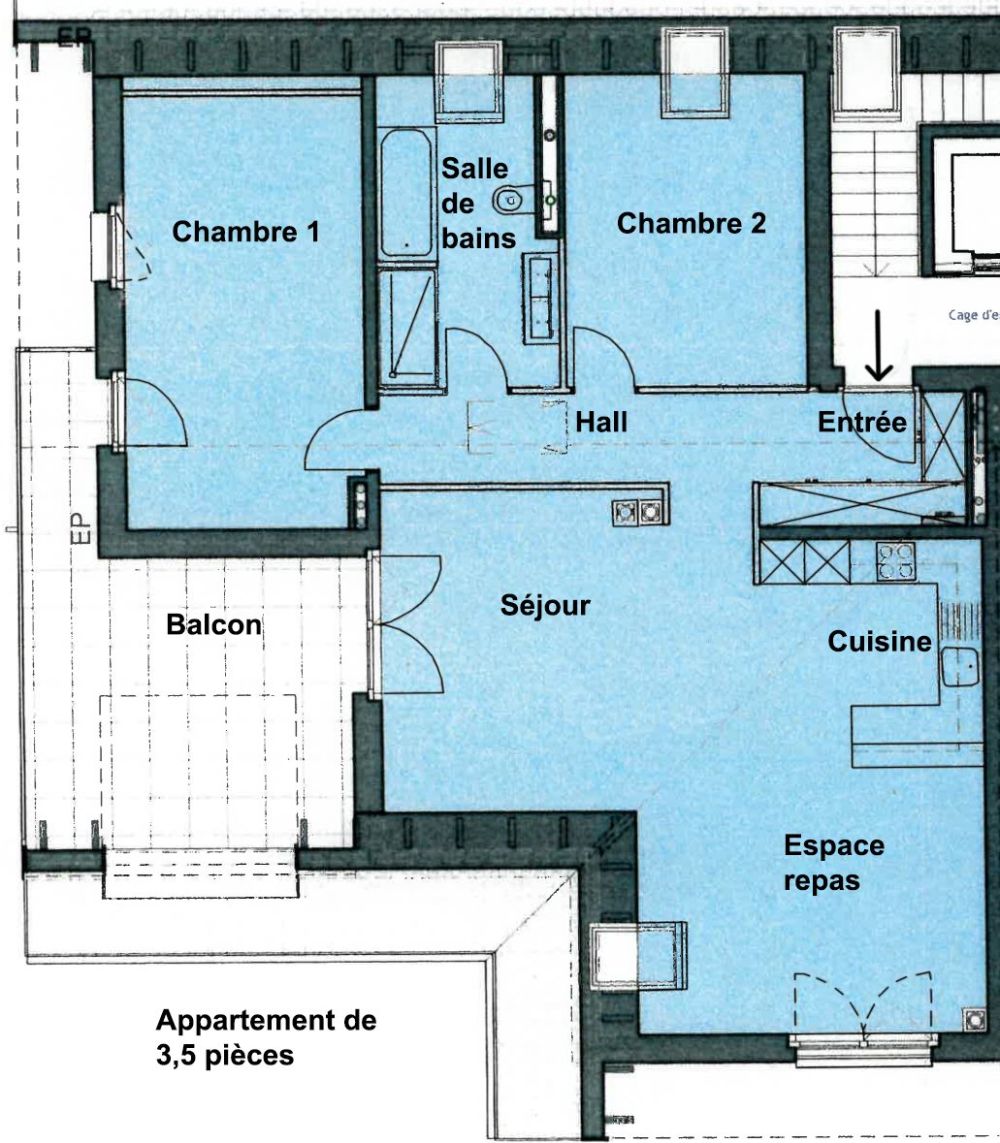 Dernier appartement de 3,5 pièces à saisir à Sullens - Bild 11